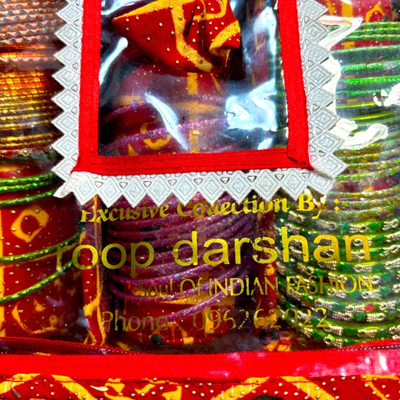 5 Roll Rectangle Bangle Cover Bag INDIAN Chudi Kangan Watch Travel Case Storage - Picture 3 of 5